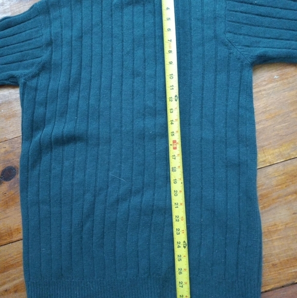 Abercrombie & Fitch Sweater Green Wool/Angora Pullover  Men's M, Softspun - Picture 4 of 5